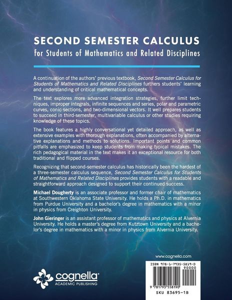 Produktbild: Second Semester Calculus for Students of Mathematics and Related Disciplines