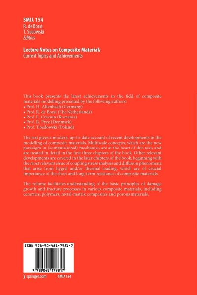 Produktbild: Lecture Notes on Composite Materials