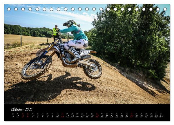 Produktbild: Motocross Racing 2026 (Tischkalender 2026 DIN A5 quer), CALVENDO Monatskalender