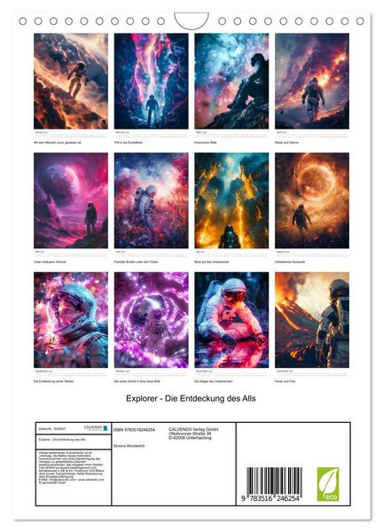 Produktbild: Explorer - Die Entdeckung des Alls (Wandkalender 2026 DIN A4 hoch), CALVENDO Monatskalender