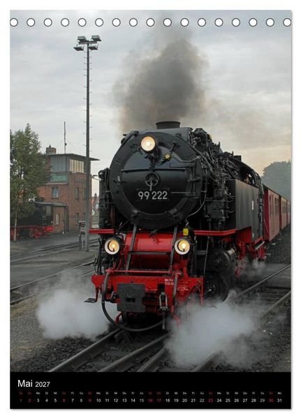 Produktbild: Die Brockenbahn (Tischkalender 2027 DIN A5 hoch), CALVENDO Monatskalender