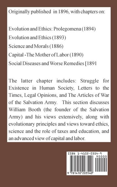 Produktbild: Evolution and Ethics and Other Essays