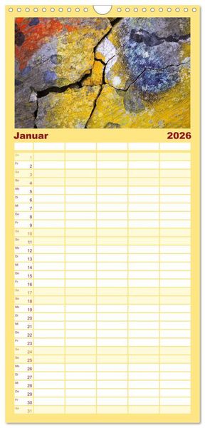 Produktbild: Familienplaner 2026 - MAUER(N)spalten mit 5 Spalten (Wandkalender, 21 x 45 cm) CALVENDO