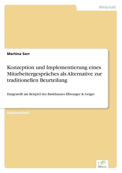 Produktbild: Konzeption und Implementierung eines Mitarbeitergespr&auml;ches als Alternative zur traditionellen Beurteilung