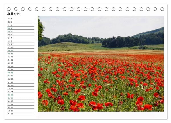 Produktbild: Landschaften in der Eifel (Tischkalender 2026 DIN A5 quer), CALVENDO Monatskalender