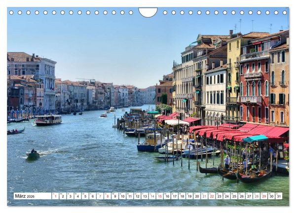 Produktbild: Venedig - Die traumhaft sch&ouml;ne Lagunenstadt (Wandkalender 2026 DIN A4 quer), CALVENDO Monatskalender