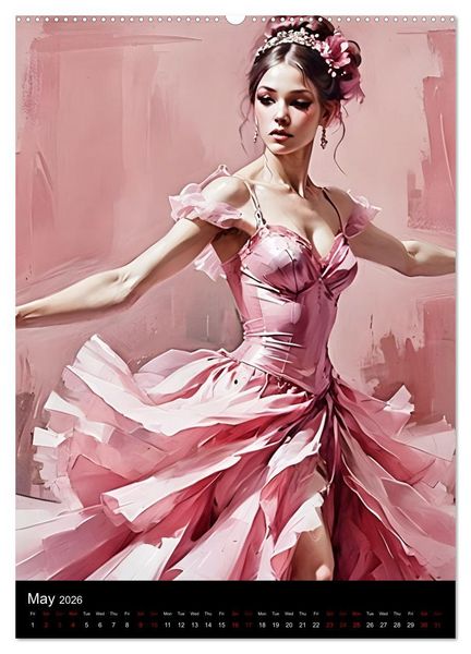 Produktbild: Dancing Elegance (Wall Calendar 2026 DIN A2 portrait), CALVENDO 12 Month Wall Calendar