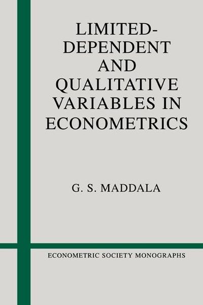 Produktbild: Limited-Dependent and Qualitative Variables in Econometrics