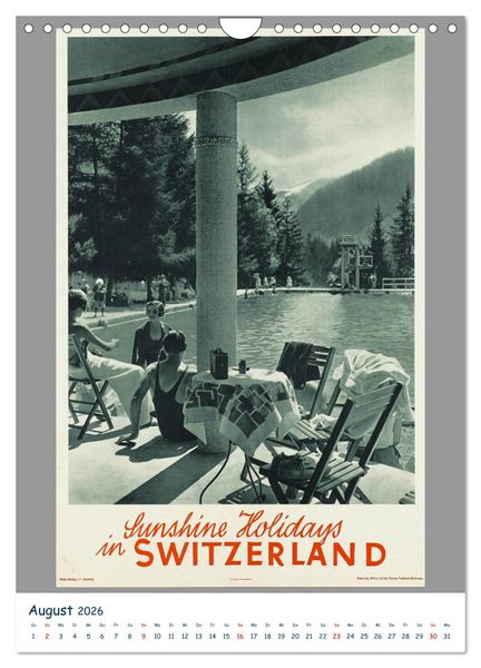 Produktbild: Schweizer Plakatkunst (Wandkalender 2026 DIN A4 hoch), CALVENDO Monatskalender