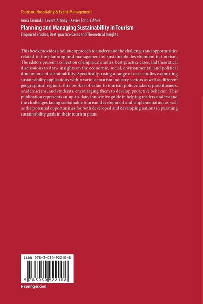 Produktbild: Planning and Managing Sustainability in Tourism