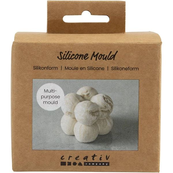 Produktbild: Creativ Company Silikonform, Quadrat mit Seifenblasen, H 4 cm, 37 g, 1 Stk