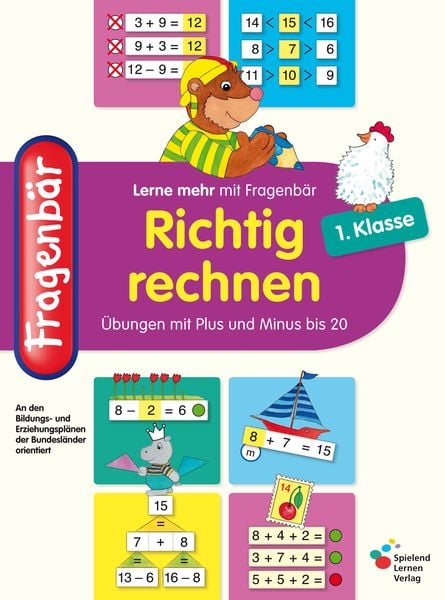 Fragenbär - Richtig rechnen 1. Klasse