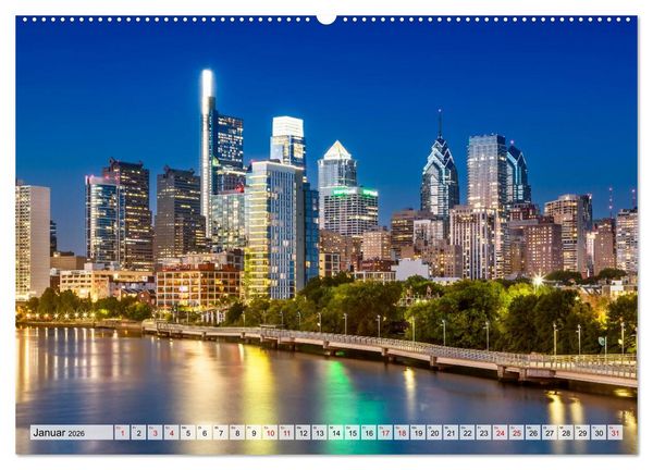 Produktbild: St&auml;dte der USA - Metropolen und Momente (hochwertiger Premium Wandkalender 2026 DIN A2 quer), Kunstdruck in Hochglanz