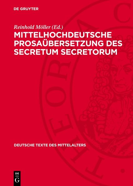 Produktbild: Mittelhochdeutsche Prosa&uuml;bersetzung des Secretum secretorum