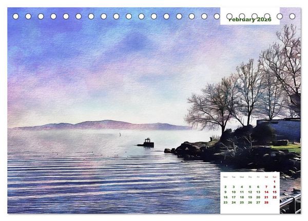 Produktbild: Umbrian Countryside (Desk Calendar 2026 DIN A5 landscape), CALVENDO 12 Month DeskCalendar