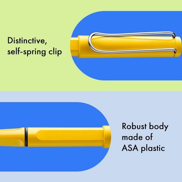 Produktbild: LAMY Tintenroller safari roll-ink mit T10 Tintenpatrone, yellow/gelb