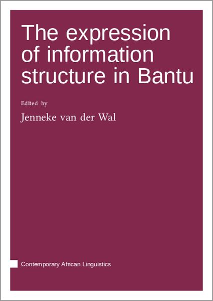 Produktbild: The expression of information structure in Bantu