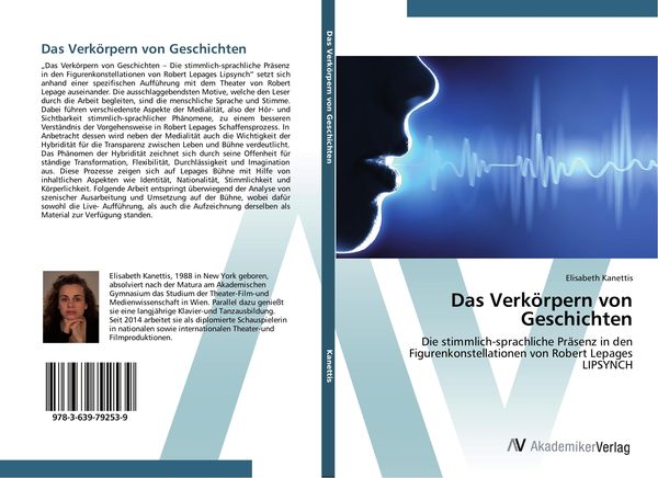 Das Verkörpern von Geschichten, Taschenbuch von Elisabeth Kanettis, AV Akademikerverlag, 9783639792539