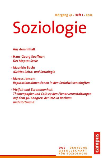 Produktbild: Soziologie 1.2012