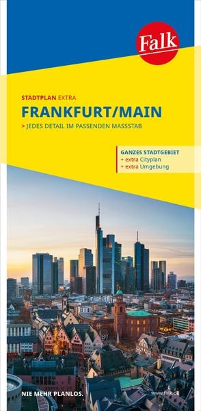 Falk Stadtplan Extra Frankfurt am Main 1:20.000