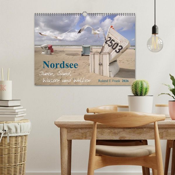 Produktbild: Nordsee &ndash; D&uuml;nen, Sand, Wasser und Wolken (Wandkalender 2026 DIN A3 quer), CALVENDO Monatskalender