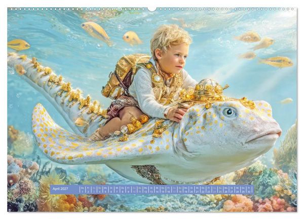 Produktbild: Als ich von einer Wasserkreatur tr&auml;umte - Fantasiewerke (hochwertiger Premium Wandkalender 2027 DIN A2 quer), Kunstdruck in Hochglanz