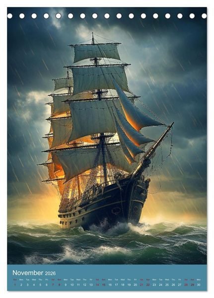 Produktbild: Weathering a Storm (Desk Calendar 2026 DIN A5 portrait), CALVENDO 12 Month DeskCalendar