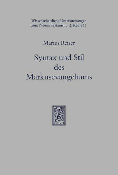 Produktbild: Syntax und Stil des Markusevangeliums im Lichte der hellenistischen Volksliteratur