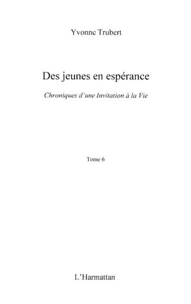 Produktbild: Des jeunes en esperance - chroniques d'u