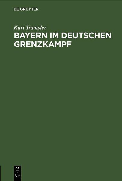 Produktbild: Bayern im deutschen Grenzkampf