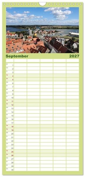 Produktbild: Familienplaner 2027 - Die Insel Usedom in Bildern mit 5 Spalten (Wandkalender, 21 x 45 cm) CALVENDO