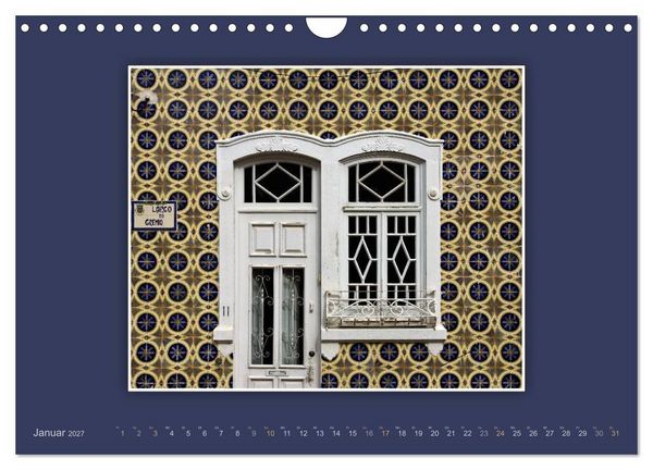Produktbild: Azulejo-Fassaden in Portugal (Wandkalender 2027 DIN A4 quer), CALVENDO Monatskalender