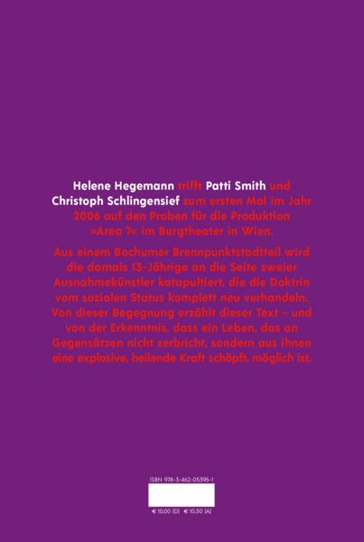 Produktbild: Helene Hegemann &uuml;ber Patti Smith, Christoph Schlingensief, Anarchie und Tradition