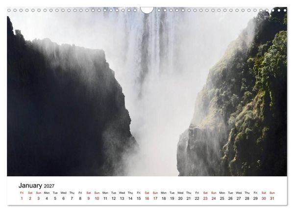 Produktbild: World natural heritage Victoria Falls - The smoke that thunders (Wall Calendar 2027 DIN A3 landscape), CALVENDO 12 Month Wall Calendar