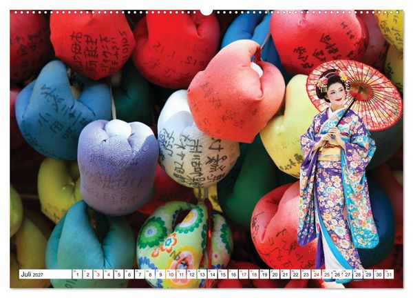 Produktbild: Farbenfrohes Japan (Wandkalender 2027 DIN A2 quer), CALVENDO Monatskalender