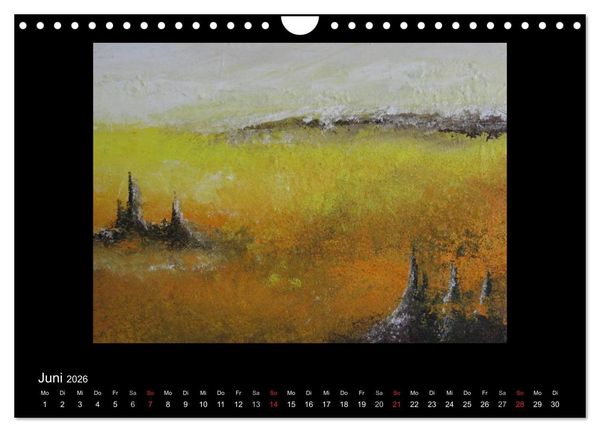 Produktbild: Kunstkalender von Michaela Nagel (Wandkalender 2026 DIN A4 quer), CALVENDO Monatskalender