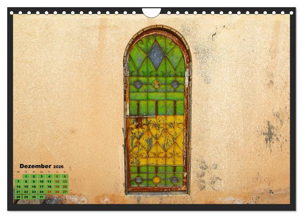 Produktbild: OMAN - Farbenfrohe orientalische T&uuml;ren (Wandkalender 2026 DIN A4 quer), CALVENDO Monatskalender