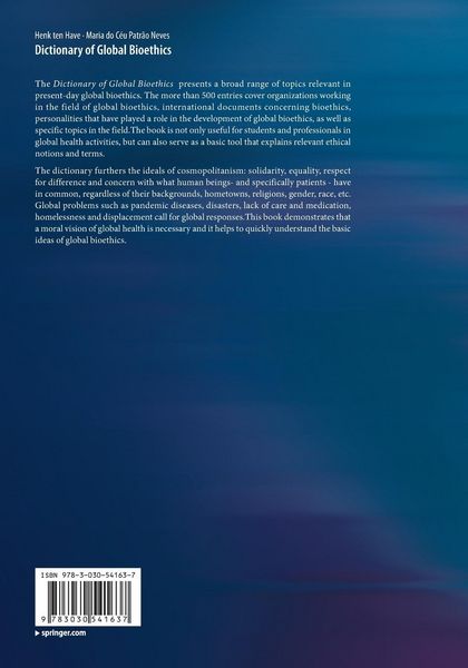 Produktbild: Dictionary of Global Bioethics