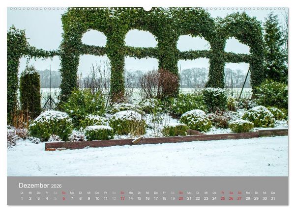Produktbild: Romantische Garten-Paradiese (hochwertiger Premium Wandkalender 2026 DIN A2 quer), Kunstdruck in Hochglanz