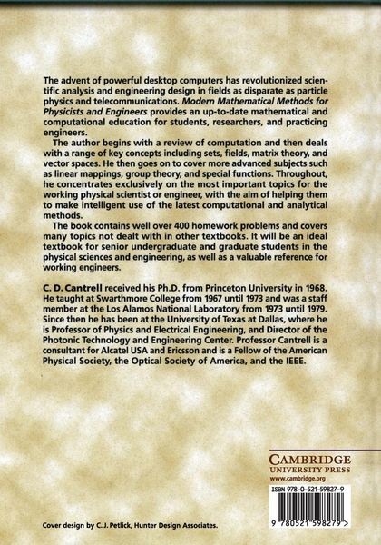 Produktbild: Modern Mathematical Methods for Physicists and Engineers