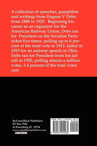 Produktbild: Writings of Eugene V Debs: A Collection of Essays by America's Most Famous Socialist