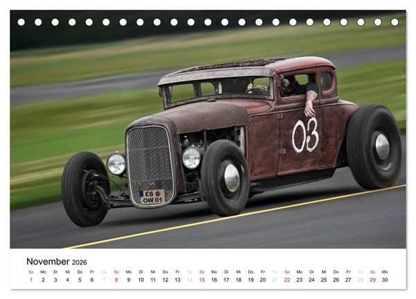 Produktbild: Custom Cars - M&auml;nnertr&auml;ume werden wahr (Tischkalender 2026 DIN A5 quer), CALVENDO Monatskalender