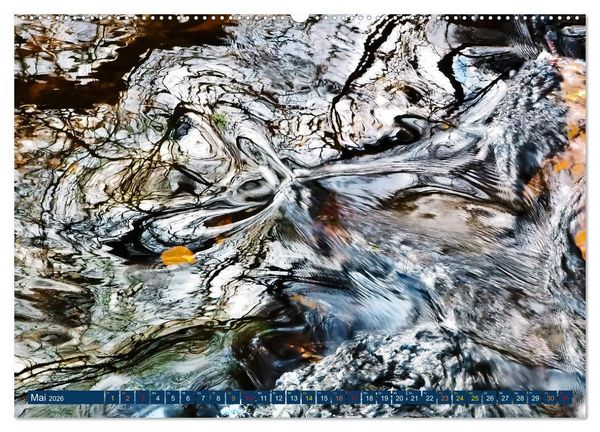 Produktbild: Bachwasser (hochwertiger Premium Wandkalender 2026 DIN A2 quer), Kunstdruck in Hochglanz