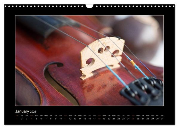 Produktbild: A violin only (Wall Calendar 2026 DIN A3 landscape), CALVENDO 12 Month Wall Calendar