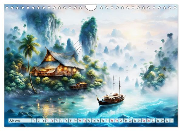 Produktbild: Archipelago's Exotic paradise trip (Wall Calendar 2026 DIN A4 landscape), CALVENDO 12 Month Wall Calendar