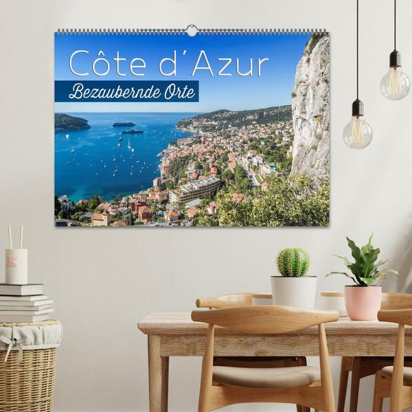 Produktbild: C&Ocirc;TE D&rsquo;AZUR Bezaubernde Orte (Wandkalender 2026 DIN A2 quer), CALVENDO Monatskalender