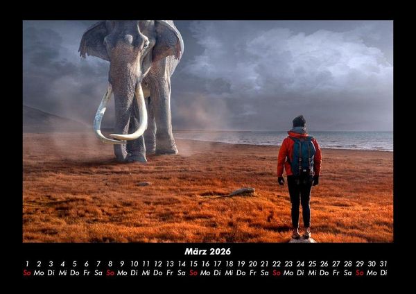 Produktbild: Mit Fantasy durch's Jahr 2026 Fotokalender DIN A3