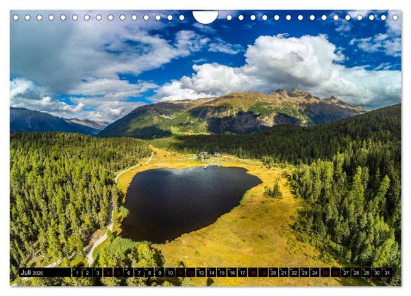 Produktbild: Schweiz - Engadin und Bergell (Wandkalender 2026 DIN A4 quer), CALVENDO Monatskalender