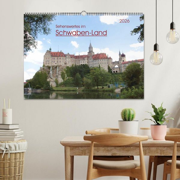 Produktbild: Sehenswertes im Schwaben-Land (Wandkalender 2026 DIN A2 quer), CALVENDO Monatskalender