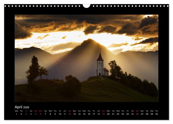 Produktbild: Landscapes of Slovenia (Wall Calendar 2026 DIN A3 landscape), CALVENDO 12 Month Wall Calendar